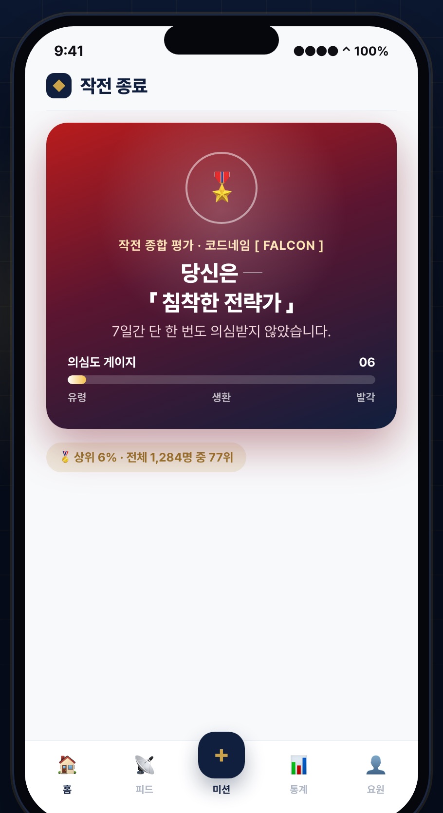 데일리 미션 — 마지막 날 정체 공개