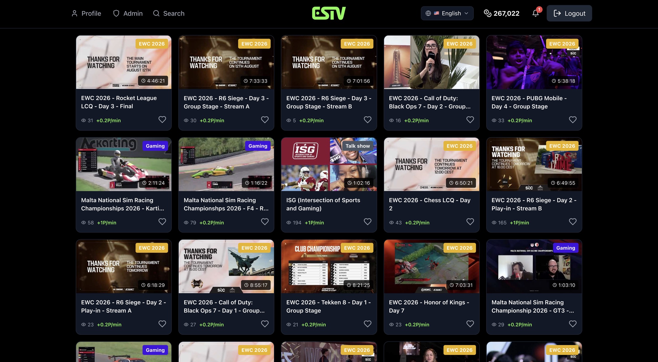 ESTV — VOD 3,032편